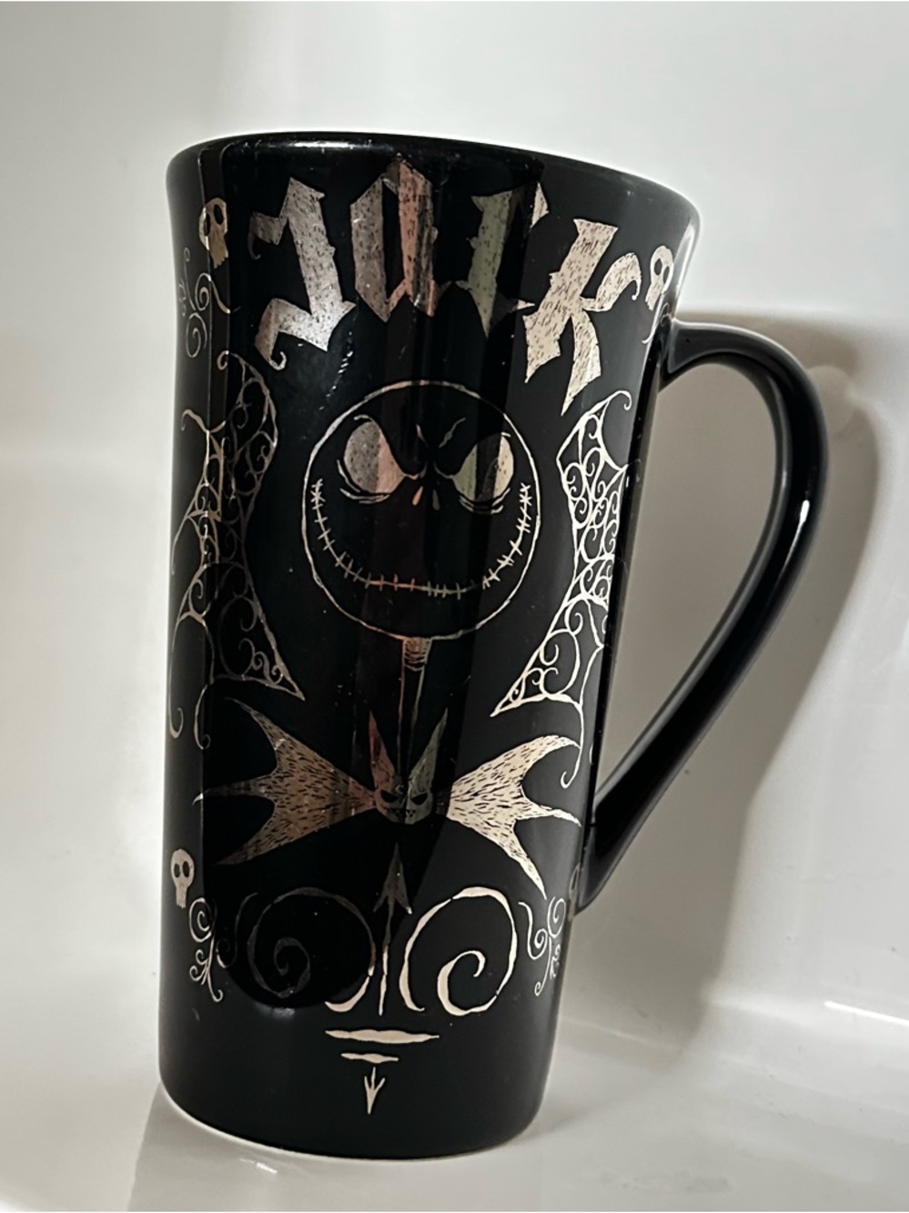 Black Jack Skellington Tall Ceramic Mug